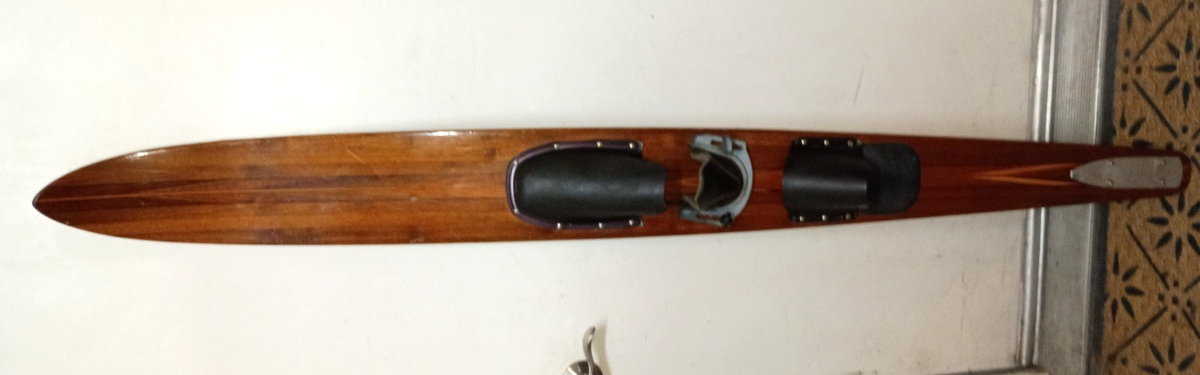 Vintage wooden pro am water ski for decoration / man-cave 68 inch