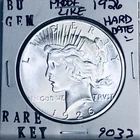 1926 P BU GEM PEACE SILVER DOLLAR UNC MS+++ U.S. MINT RARE COIN 9033