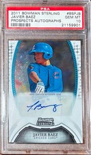 2011 Bowman Sterling Prospects Javier Baez PSA 10 Auto Gem Mint Cubs RC ROOKIE