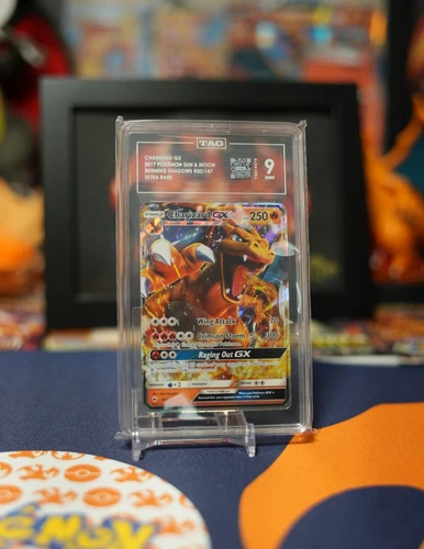 TAG 9 MINT Charizard GX 20/147 Pokemon Burning Shadows 2017