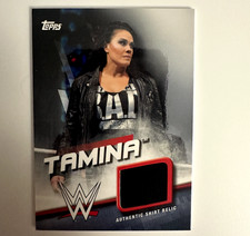 WWE Tamina 2016 Topps Divas Revolution Event Used Shirt Relic Card SN 170 of 199