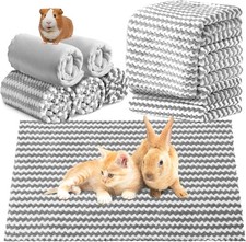 5 Pcs Waterproof Guinea Pig Fleece Bedding Blankets Absorbent Guinea Pig Cage Li