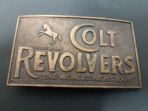 colt revolvers belt buckle