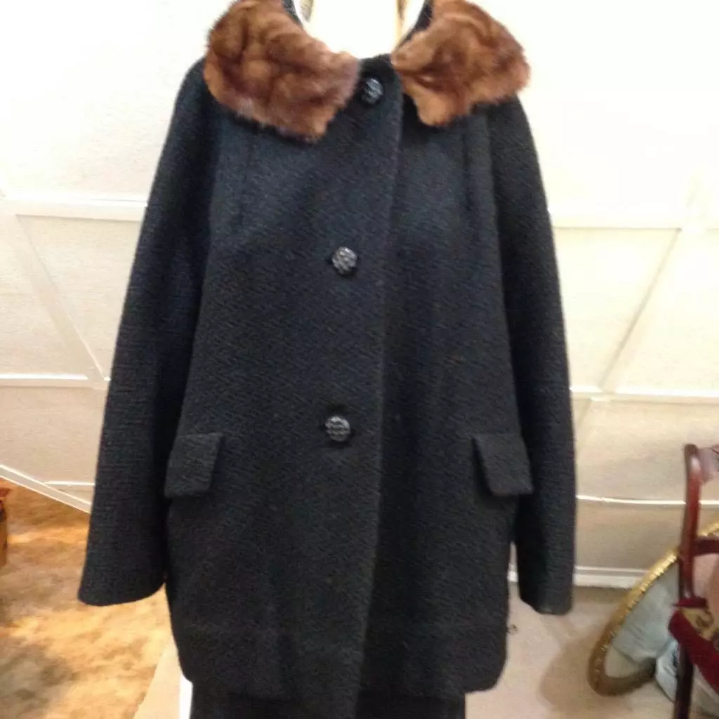 Persian lamb shop swing coat