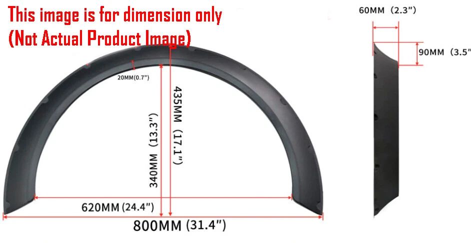 Kit de 4 piezas F+R arco negro satinado 2,3" carrocería ancha guardabarros llamaradas extensión para BMW Foto 2 de 4
