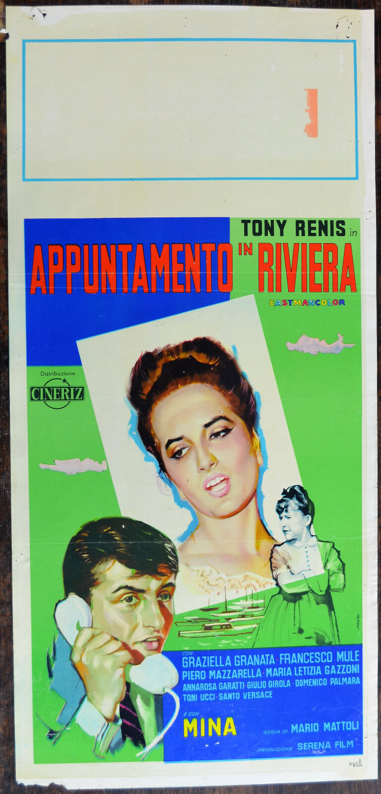 Locandina originale film Appuntamento in Riviera (1962) - Regia di Mario Mattoli