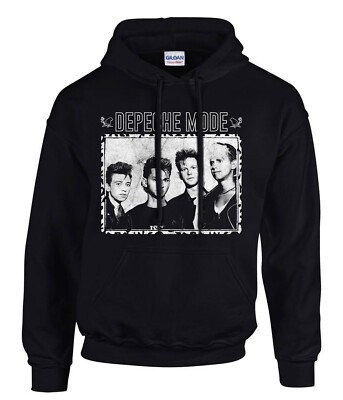Depeche Mode DM Rock Music Hooded Kapuzenpullover Schwarz -31163 -SW