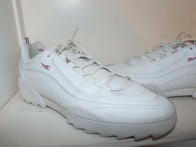 Men's Reebok RIVYX RIPPLE White Leather Classic Look Sneaker Sz 11