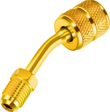 Chinco 1 Pcs R410A Adapter for Mini Split Charging Adapter Vacuum Port with Thim