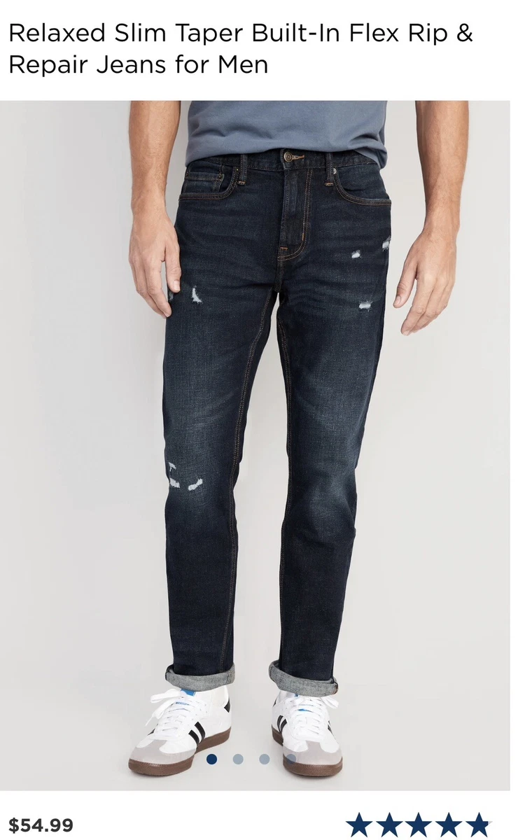 Old navy relaxed slim jeans hot sale