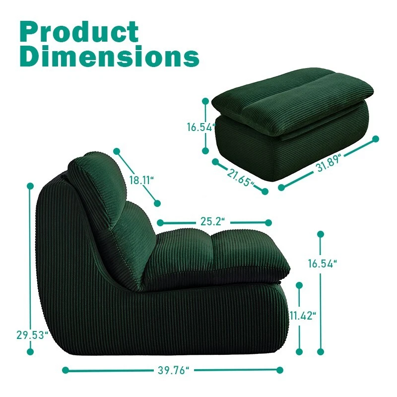Шезлонг гостиная Recamier диван кровать пол диван спальное место диван для отдыха стул ленивый диван - Изображение 2 из 4