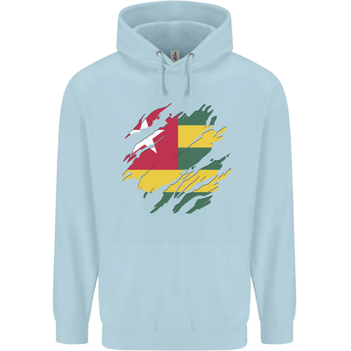 Torn Togo Flag Togolese Day Football Childrens Kids Hoodie - Picture 53 of 76