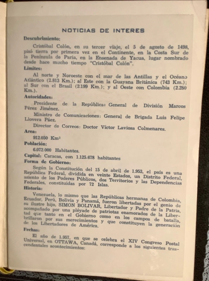 STAMPS, 31 VENEZUELA COMMEMORATIVE COLLECTABLES 1956-1957, NOT USED or CANCELLED - Image 3 of 4