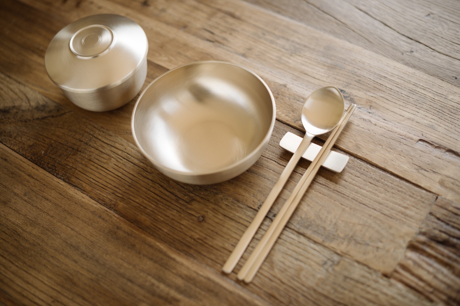 Korean Premium Traditional Tableware Bronzeware Rice Soup Bowl Bangjja