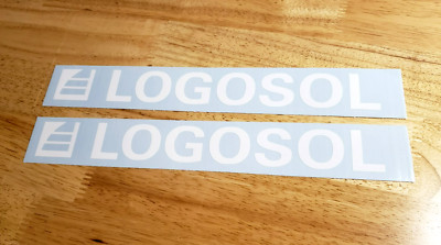 logosol Stickers Decals Gloss White 18'' (2) saw mill Fast USA