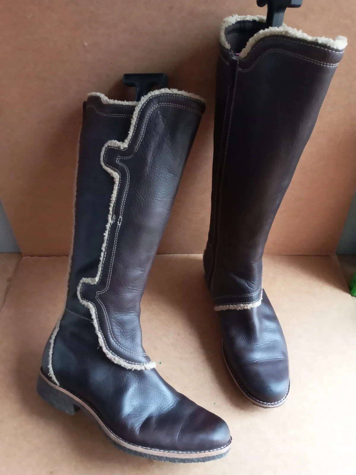 Timberland stivali al ginocchio marroni W7 uk 5 eur 38