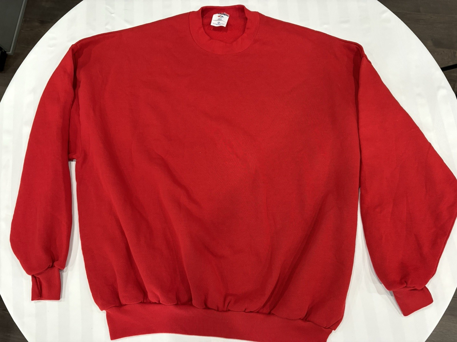 Jerzees Plain Blank Heathered RED Sweatshirt Size… - image 1
