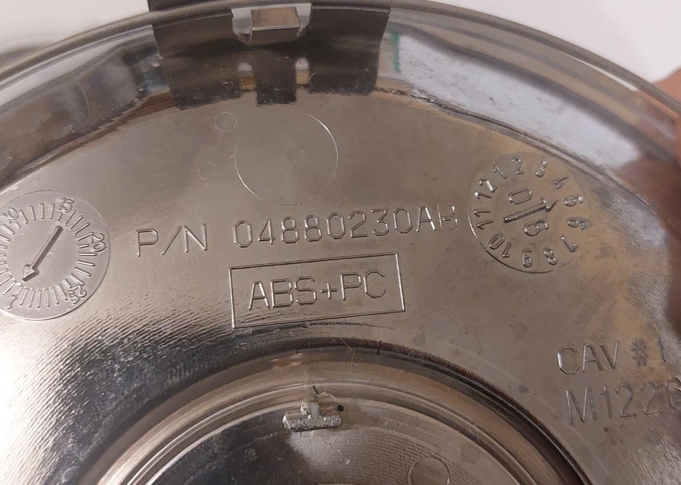 (4) 2004-07 Chrysler Pacifica WheelCenter Caps Chrome Set Of 4 Oem  #04880230AB  - Image 3 of 4