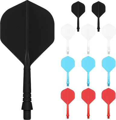 Cyeelife 2BA Moulded Integrated Shafts and Flights 12Pcs of 1 Set, CF02A Dart Acc
