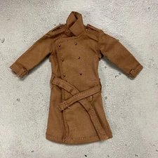 PB-LTC-CK: 1/12 Brown Wired Trench Coat for 6" muscular body 7" WWE Figures