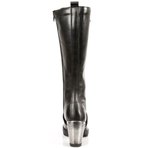 New Rock Boots Donna Punk Gothic Stivali - Style TR005 S1 Nero - Foto 4 di 8