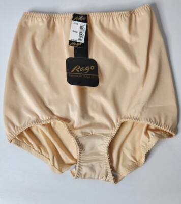 Vtg Rago Light Shaping Tummy Control Panty Brief Style# 511 Silky Soft 5X/40 NWT