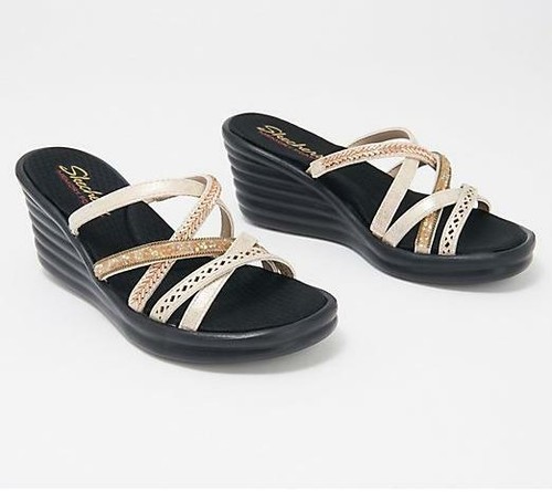 Skechers Womens Multi-Strap Wedge Sandals - Rumbler $47 Pick Sz u0026 Color  TINI {u0026} | eBay