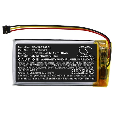 BATTERIE 400mAh PTC362549 For Arlo Wired Video Doorbell AVD1001-100NAR Smart