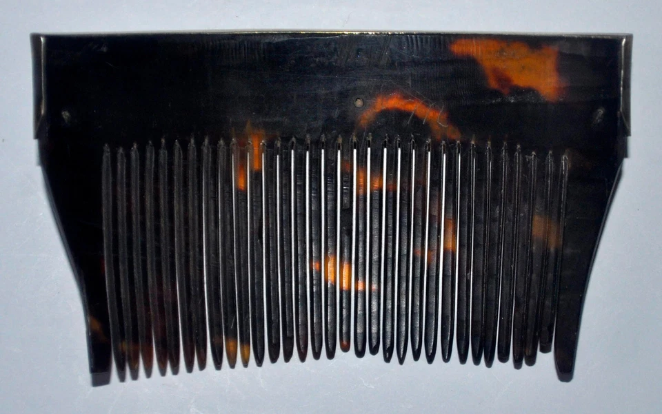 Philippine Heirloom Paineta Comb w/ Intricate Floral Seed Pearls SILVER 1920s #A Foto 3 de 4