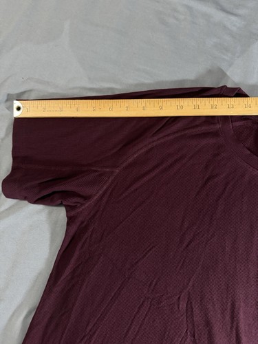 Alphalete Men’s Monarch Collection Ribbed T- Shirt - Red (S) - Picture 7 of 8