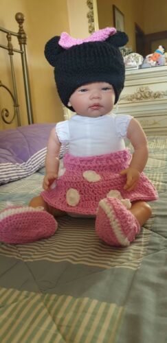 vestito per neonata (minnie) Artigianale fatto a mano uncinetto | eBay