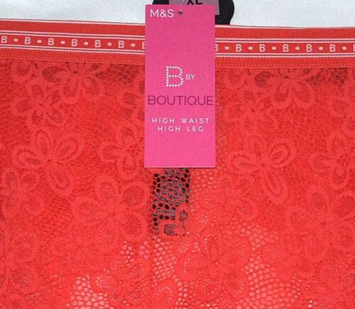 LADIES M&S BOUTIQUE CLEO LACE HIGH LEG HIGH WAIST KNICKERS XL (20-22) SET OF 2 - Picture 3 of 4