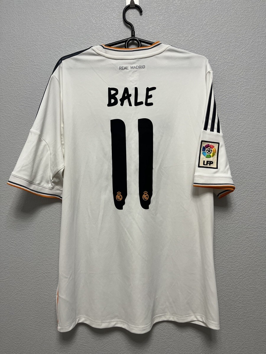 Adidas Real Madrid 2013/14 #11 Bale Jersey Soccer L White
