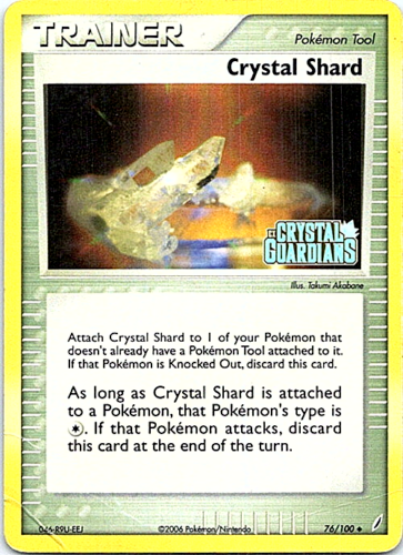 Crystal Shard 76/100 Crystal Guardians Stamped Holo MP Pokemon DNA