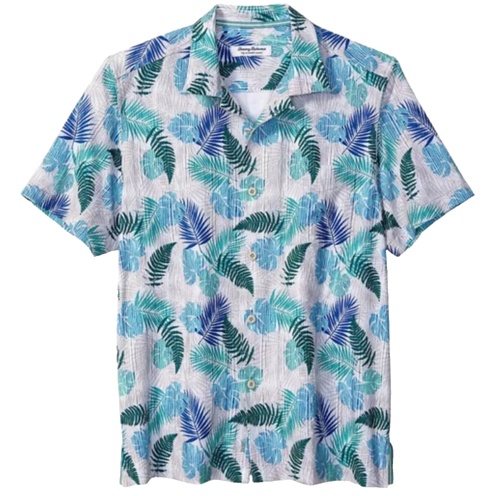 Tommy Bahama Short Sleeve Floral Casual Button-Down Shirts for Men