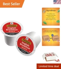 56 Caffeinated English Breakfast Tea Pods - Smooth, Flavorful Experience