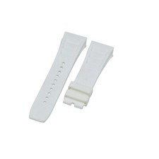 27mm White Rubber Watch Strap For Richard Mille RM011,RM030,RM010,RM055,RM53