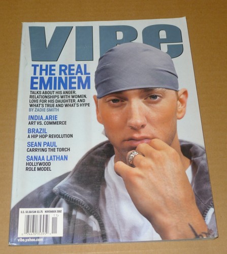 EMINEM Vibe Magazine NOVEMBER 2002 hip hop INDIA ARIE khia XZIBIT rap R ...