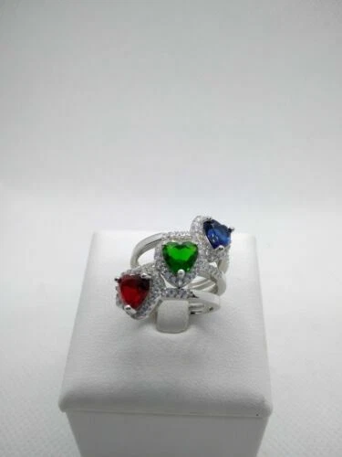 Anelli di lusso di argento argento zaffiro