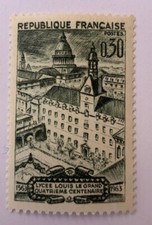 Timbre France 4e centenaire du Lycée Louis-le-Grand à Paris 1388 1963 Neuf luxe