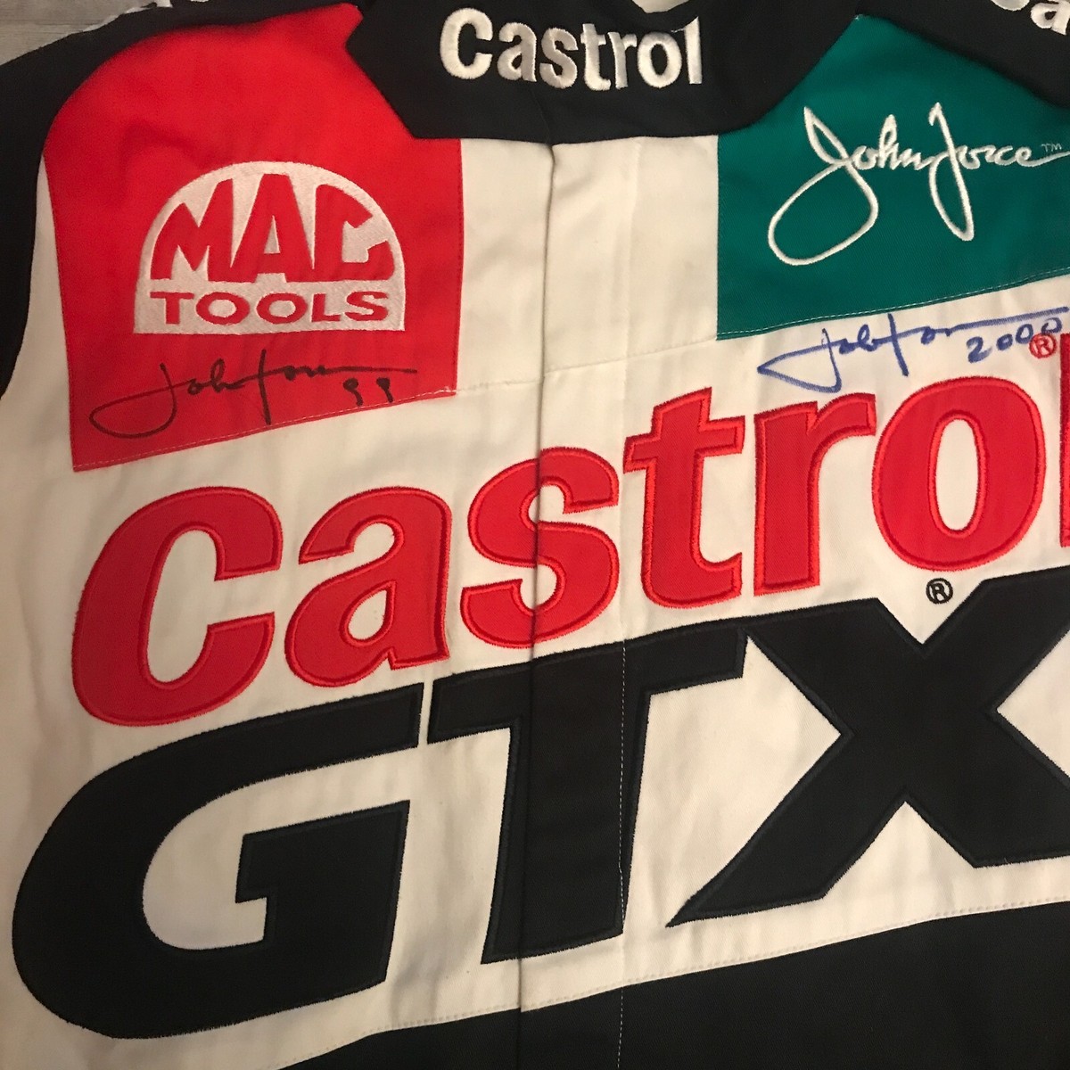 AUTOGRAPH 2X CASTROL GTX JOHN FORCE VINTAGE NHRA DRAG RACING 