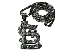 NEW ICE BLING STL PIECE & 36" FRANCO CHAIN