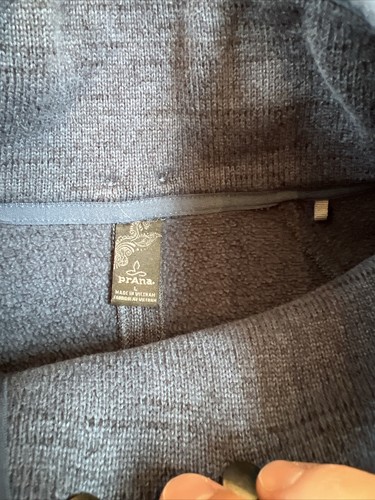 Women’s Prana Tri Thermal Threads Tunic Fleece Blue Large Pouch Pockets - Picture 4 of 10