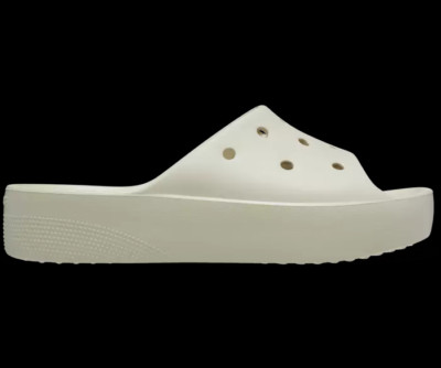 CROCS Sandals Classic Platform Slide - Bone / Beige- US SIZE 7 - New