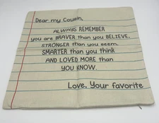 Dear My Cousin Pillow Cover