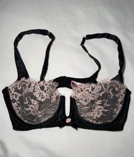 Agent Provocateur Satin  Lace Unlined Balconet Bra Sz 36C