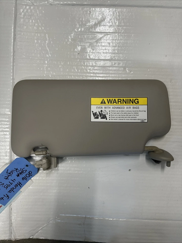 2016 HONDA FIT RIGHT SIDE SUNVISOR OEM 83230T5RA01, 2015-20 no lights, 014064 Foto 4 de 4
