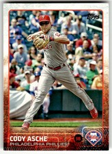2015 Topps #420 Cody Asche Philadelphia Phillies Baseball
