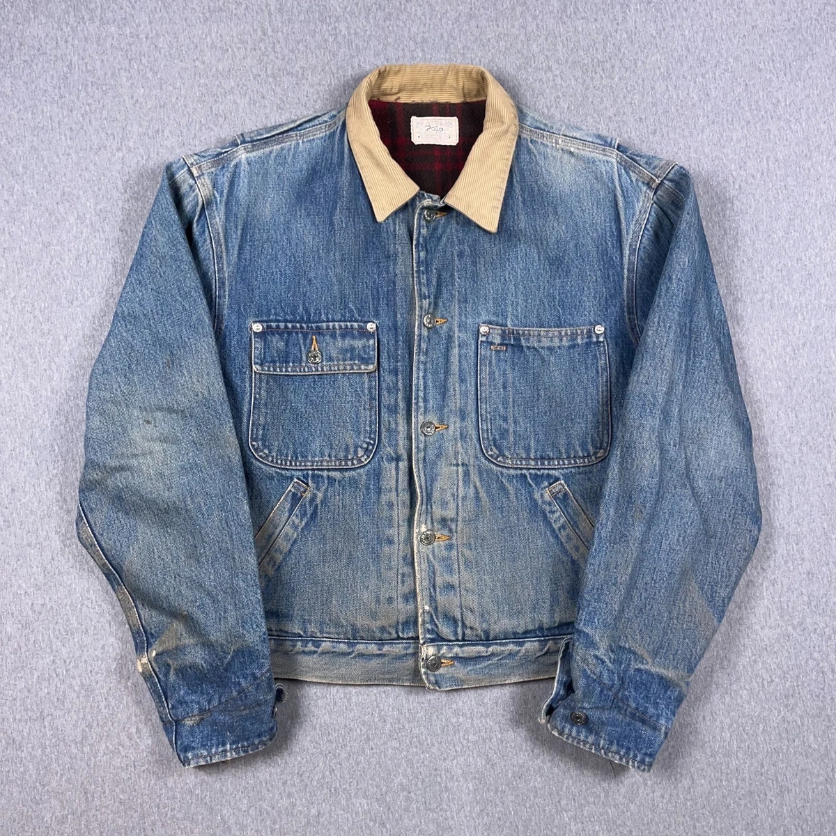 vintage polo ralph lauren denim jacket products for sale | eBay
