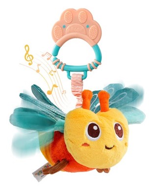 Musical Flying Dragonflies Toy  Car Seat, Stroller, Crib & Play Gym Hanging T...